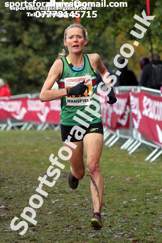 Senior women, National Cross Country Relay Champs., Berry Hill Park, Mansfield.  Photo: David T. Hewitson/Sports for All Pics